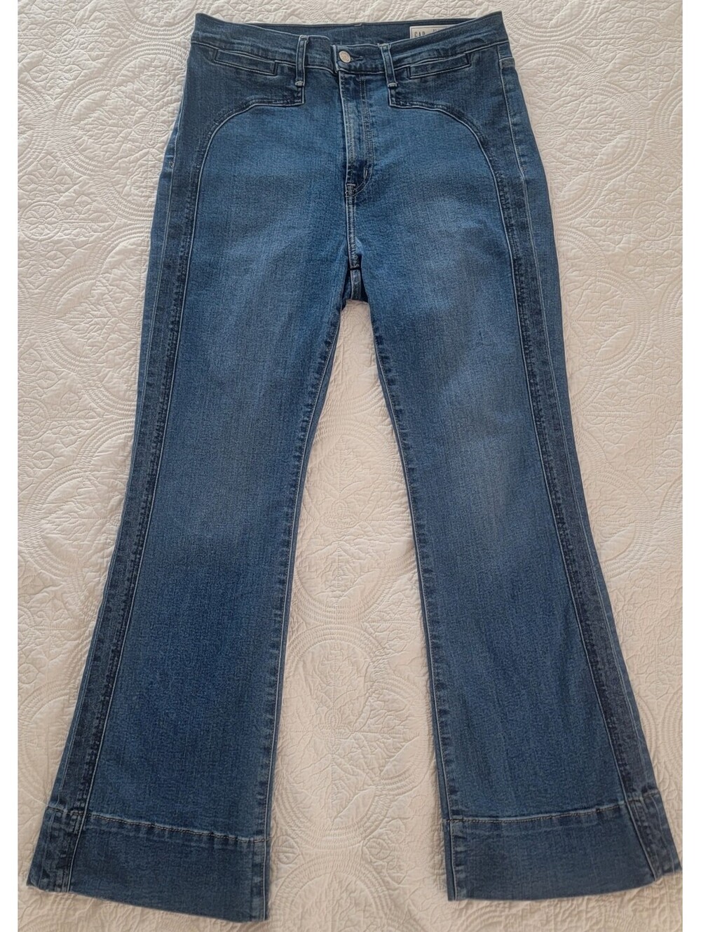 GAP '70s Flare High Rise Jeans Size 31 Waist 12S